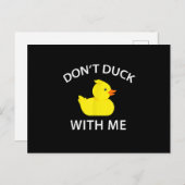 Carte Postale Faire-part Duck Duck With Me Funky Rubber Duck (Devant / Derrière)