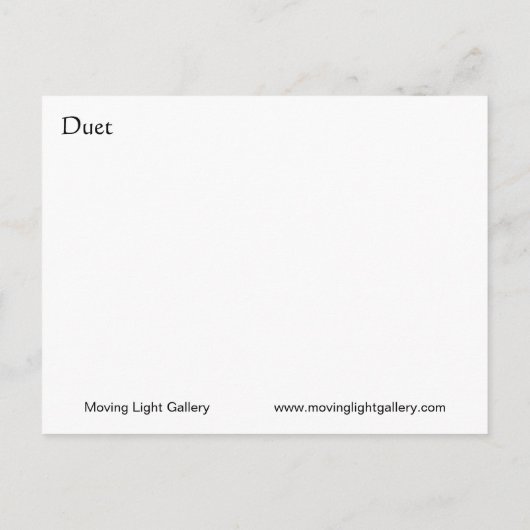 Carte Postale Faire-part Duo (Dos)