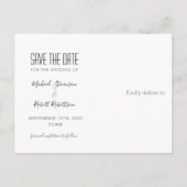 Carte Postale Faire-part Dusty Blue Gay Wedding Enregistrer La Date (Dos)