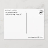 Carte Postale Faire-part Eau Aqua Aqua de Sable à Eau Moderne Plage Enregis (Dos)