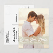 CARTE POSTALE FAIRE-PART ÉCLABOUSSURE AQUARELLE IVOIRE | CARTON D'INVITATIO (Devant / Derrière)