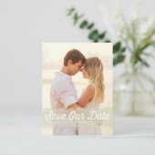 CARTE POSTALE FAIRE-PART ÉCLABOUSSURE AQUARELLE IVOIRE | CARTON D'INVITATIO (Debout devant)