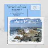 Carte Postale Faire-part Éclatement de vague; changement d'adresse (Devant / Derrière)