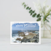 Carte Postale Faire-part Éclatement de vague; changement d'adresse (Debout devant)