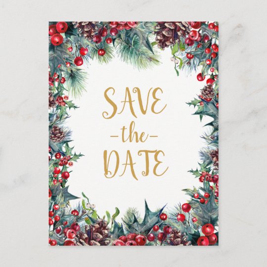 Carte Postale Faire Part Economies De Noel De Vacances De Mariage D Hiver Zazzle Be