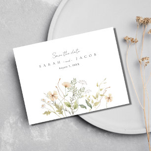 Carte Postale Faire-part Économies sur le budget de mariage champêtre Date
