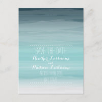Économies turquoises de mariage de plage d'Ombré