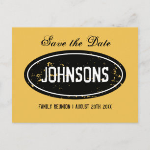 Carte Postale Faire-part Économies vintages de réunion de famille les