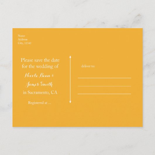 Carte Postale Faire-part Économisez la date de mariage élégant en dentelle  (Dos)