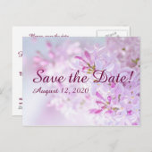 Carte Postale Faire-part Économisez la date de mariage personnalisable (Devant / Derrière)