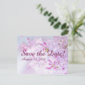 Carte Postale Faire-part Économisez la date de mariage personnalisable (Debout devant)