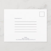 Carte Postale Faire-part Économisez la date en écriture manuscrite au crayo (Dos)