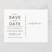 Carte Postale Faire-part Écran de mariage rustique avec tournesol, script,  (Dos)