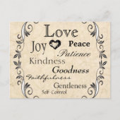 Carte Postale Faire-part Écriture d'amour, date de sauvegarde (Devant)