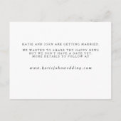 Carte Postale Faire-part Écriture Élégante Elle a Dit Oui Photo Engagement (Dos)