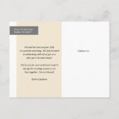 Carte Postale Faire-part Écriture Photo de mariage décontracté (Dos)