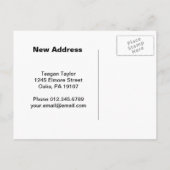 Carte Postale Faire-part Edgar Degas | Danseuse en vert | Nouvelle Adresse (Dos)