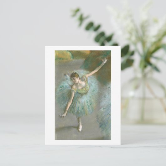 Carte Postale Faire-part Edgar Degas | Danseuse en vert | Nouvelle Adresse (Debout devant)