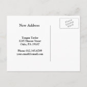 Carte Postale Faire-part Edgar Degas | La Classe de Danse | Nouvelle Adress (Dos)