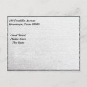 Carte Postale Faire-part Edison Light Bulb Graduation Enregistrer La Date (Dos)