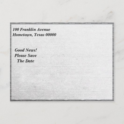 Carte Postale Faire-part Edison Light Bulb Graduation Enregistrer La Date (Dos)