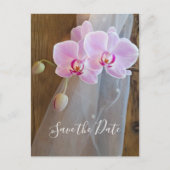 Carte Postale Faire-part Elégance rustique Pays Nacre Mariage Enregistrer l (Devant)