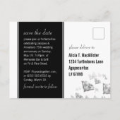 Carte Postale Faire-part Élégant 75e anniversaire de Mariage de diamant (Dos)