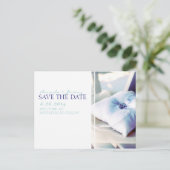 Carte Postale Faire-part Élégant Coussin de Bague Save the Date (Debout devant)