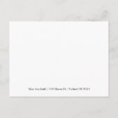 Carte Postale Faire-part Élégant Enregistrer La Date Silver Foil Parties sc (Dos)