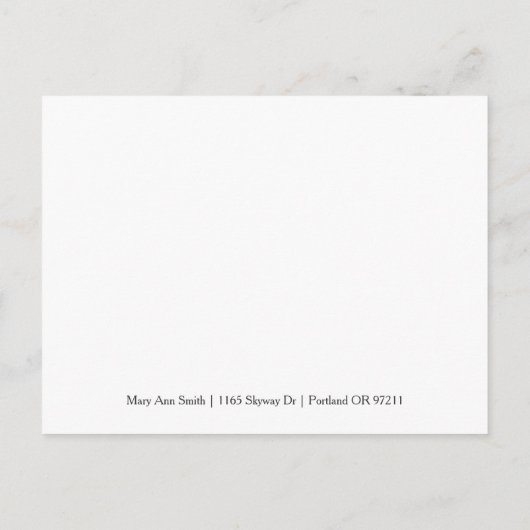 Carte Postale Faire-part Élégant Enregistrer La Date Silver Foil Parties sc (Dos)
