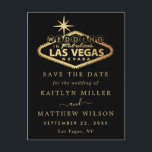 Carte Postale Faire-part Elégant Las Vegas Mariage Enregistrer La Date<br><div class="desc">Célébrez dans le style avec ces mariages modernes et très tendance à l'exception des cartes postales datées. Ce design est facile à personnaliser avec votre libellé d'événement spécial et vos invités seront ravis quand ils reçoivent ces fabuleuses cartes postales.</div>