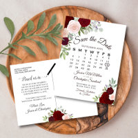 Élégant mariage des roses rouges Enregistrer le ca