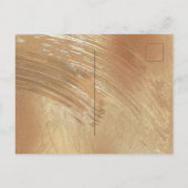 Carte Postale Faire-part Elégant or Floral Aquarelle Enregistrer la date (Dos)