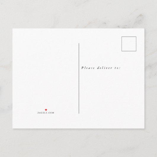 Carte Postale Faire-part Elégant Rose Parties scintillant or Mariage blanc  (Dos)