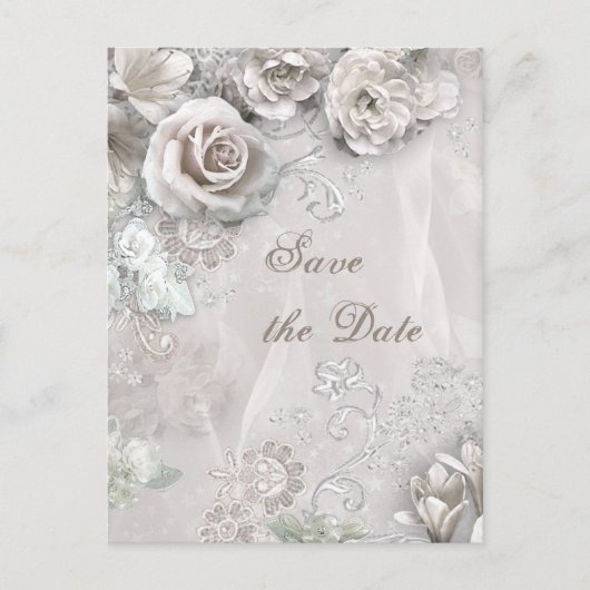 Carte Postale Faire-part Élégant Sauve la journée (Devant)