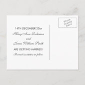 Carte Postale Faire-part Élégant Save The Date Paisley Lace Bleu (Dos)