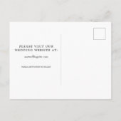 Carte Postale Faire-part Elégant String Lights Gold Enregistrer la date STD (Dos)