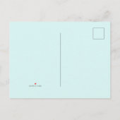 Carte Postale Faire-part Élégante Aquarelle Flocon de Neige Réserve la Date (Dos)