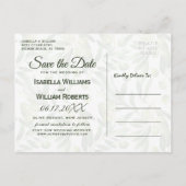 Carte Postale Faire-part Élégante feuille d'olive boho jardin Save the Date (Dos)