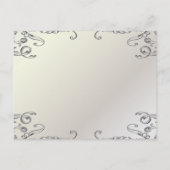 Carte Postale Faire-part élégante tourbillons mariage moderne enregistrer l (Dos)