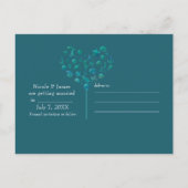 Carte Postale Faire-part Éléments de Plage Aquarelle Bleue Moderne Faire Pa (Dos)