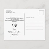 Carte Postale Faire-part Elle a aimé sa première demande en mariage de chie (Dos)