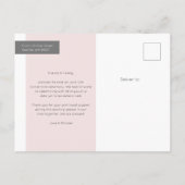 Carte Postale Faire-part Elopement Arché/Faire-part Mariage (Dos)