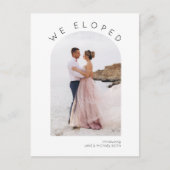 Carte Postale Faire-part Elopement Arché/Faire-part Mariage (Devant)