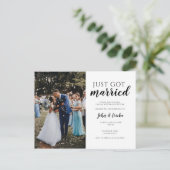 Carte Postale Faire-part Elopement Mariage Marié Simple (Debout devant)