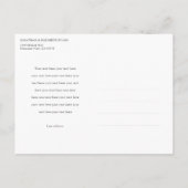 Carte Postale Faire-part Elopement photo (Dos)