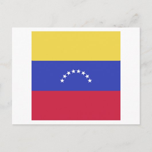 Carte Postale Faire-part Emblème du drapeau du Venezuela (Devant)
