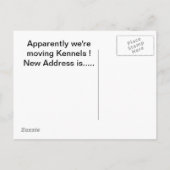 Carte Postale Faire-part En déplacement (Dos)