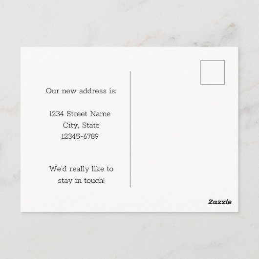 Carte Postale Faire-part en mouvement Pennsylvanie rouffed Grous (Dos)