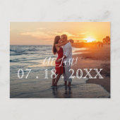 Carte Postale Faire-part Enfin Simple Moderne Photo Mariage Enregistrer la (Devant)